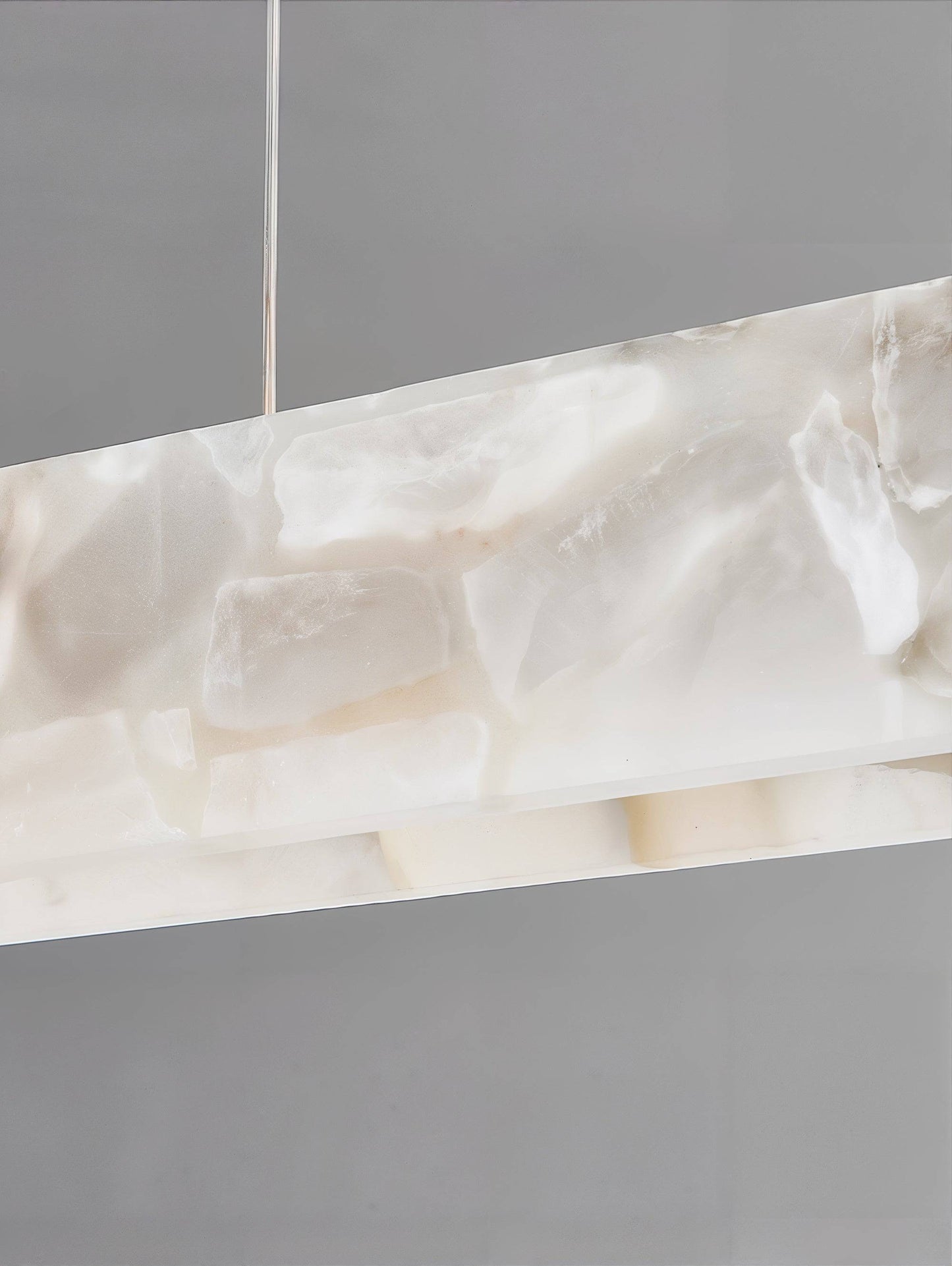 Luxury Rectangular Alabaster Pendant Light - Modefinity