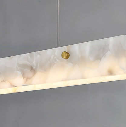 Luxury Rectangular Alabaster Pendant Light - Modefinity