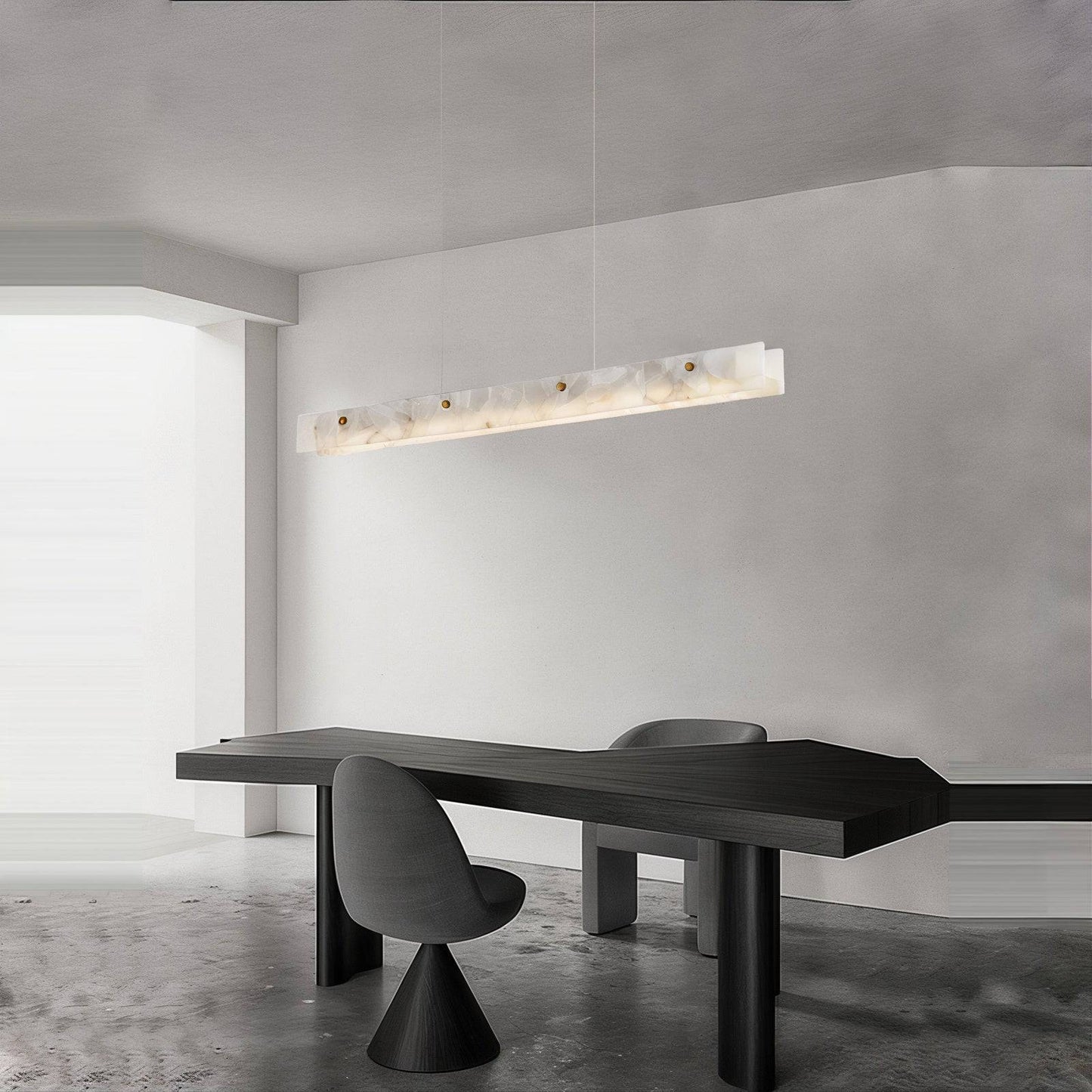 Luxury Rectangular Alabaster Pendant Light - Modefinity