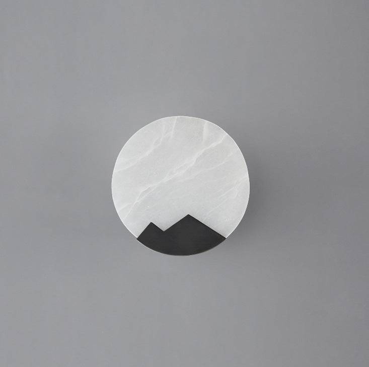 Marble Alabaster Black Wall Light - 203MWL - Modefinity