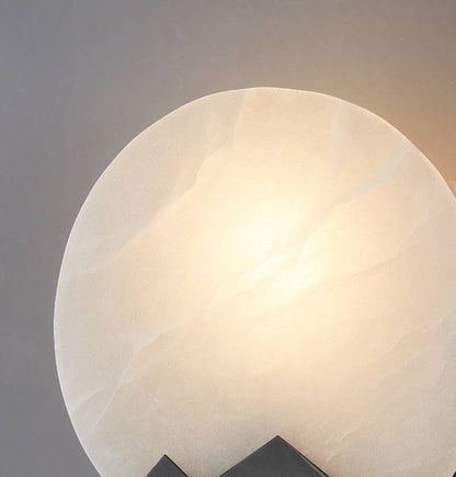 Marble Alabaster Black Wall Light - 203MWL - Modefinity