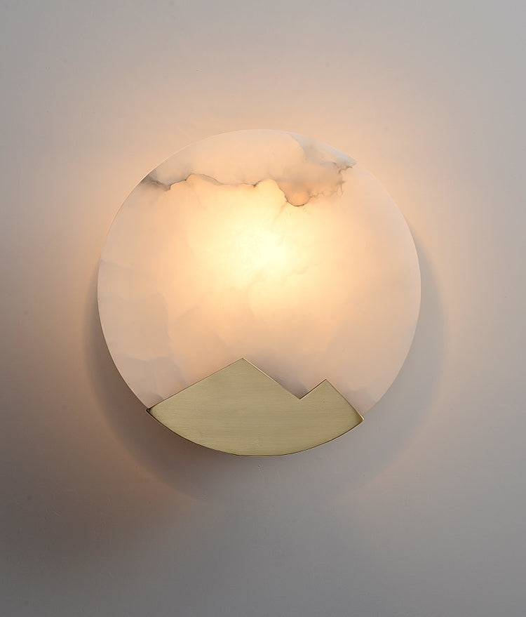 Marble Alabaster Brass Wall Light - 201MWL - Modefinity