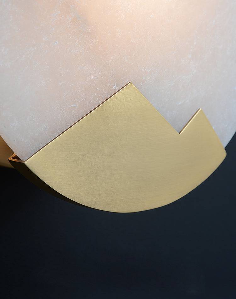 Marble Alabaster Brass Wall Light - 201MWL - Modefinity