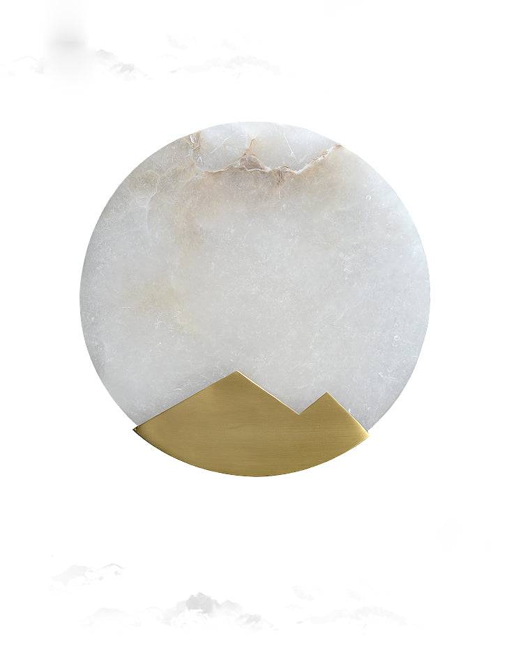 Marble Alabaster Brass Wall Light - 201MWL - Modefinity