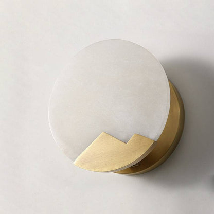 Marble Alabaster Brass Wall Light - 202MWL - Modefinity