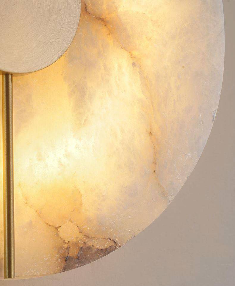 Marble Alabaster Brass Wall Light - 206MWL - Modefinity