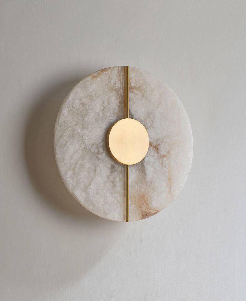 Marble Alabaster Brass Wall Light - 206MWL - Modefinity