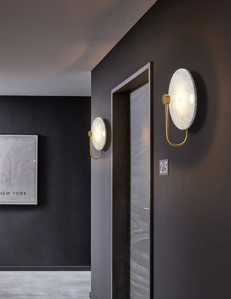 Marble Brass Wall Sconce - 204MWL - Modefinity