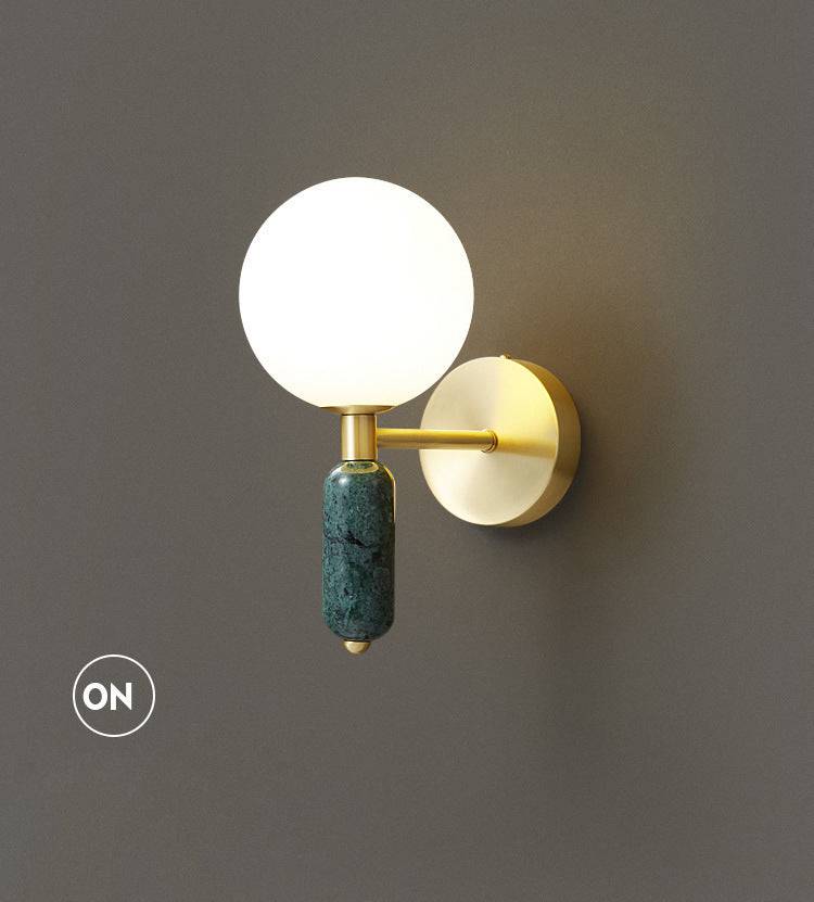 Marble Brass Wall Sconce - 208MWL - Modefinity