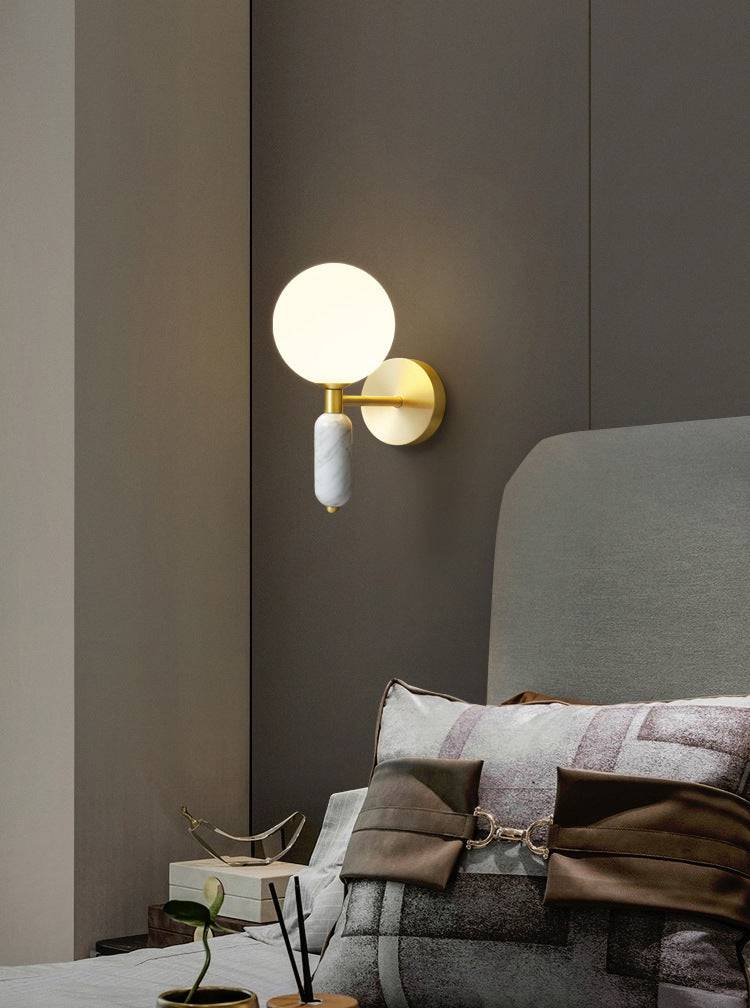 Marble Brass Wall Sconce - 208MWL - Modefinity