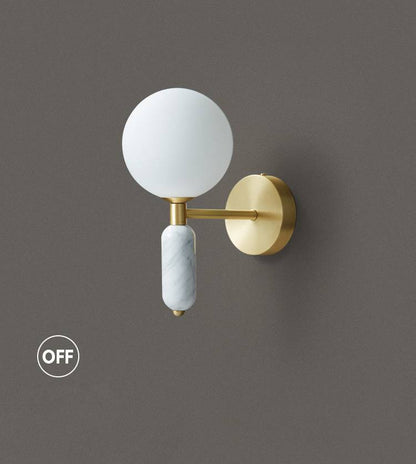 Marble Brass Wall Sconce - 208MWL - Modefinity