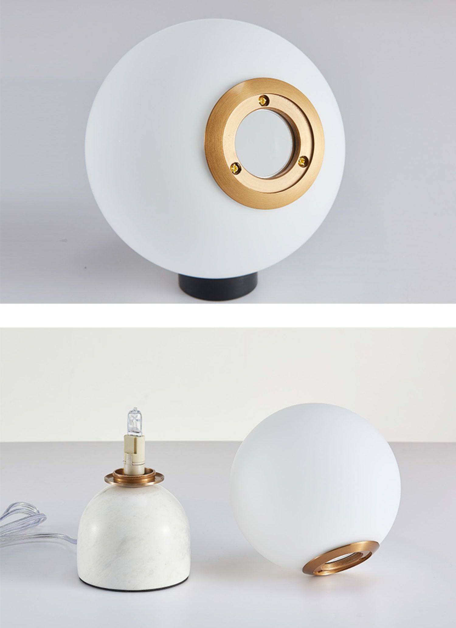 Marble Table Globe Lamp - Modefinity