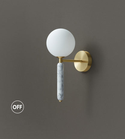 Marble Brass Wall Sconce - 207MWL - Modefinity