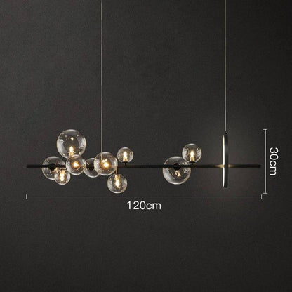 Modern Chandelier With Bubbles and LED RING - 1LCH1 - Modefinity