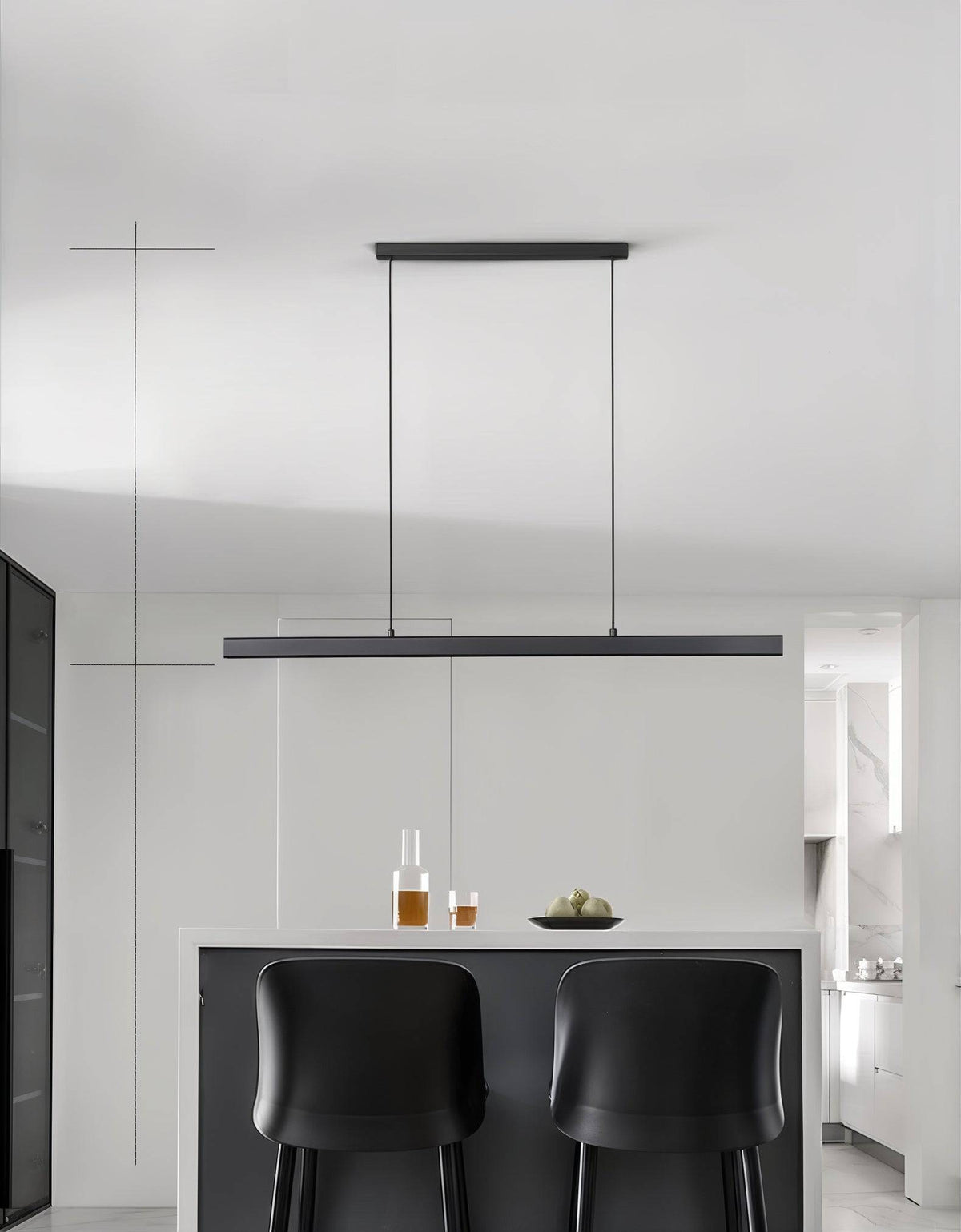 Modern Minimalist Linear LED Pendant Light