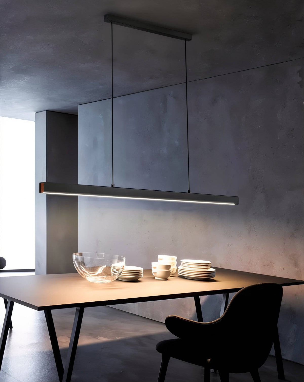 Modern Minimalist Linear LED Pendant Light