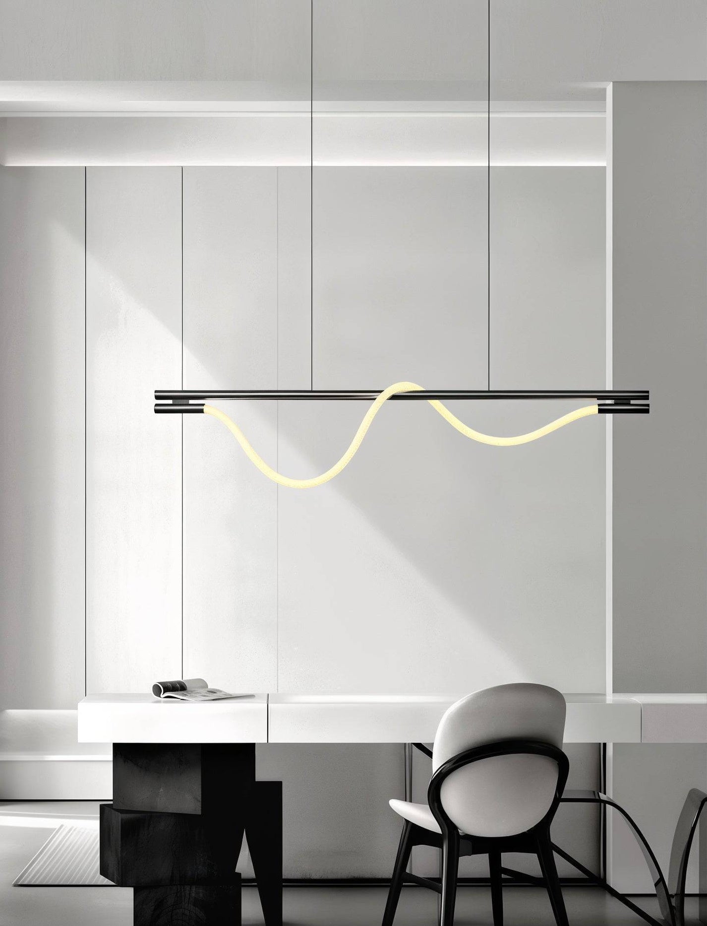 Modern Minimalist Wave Pendant Light