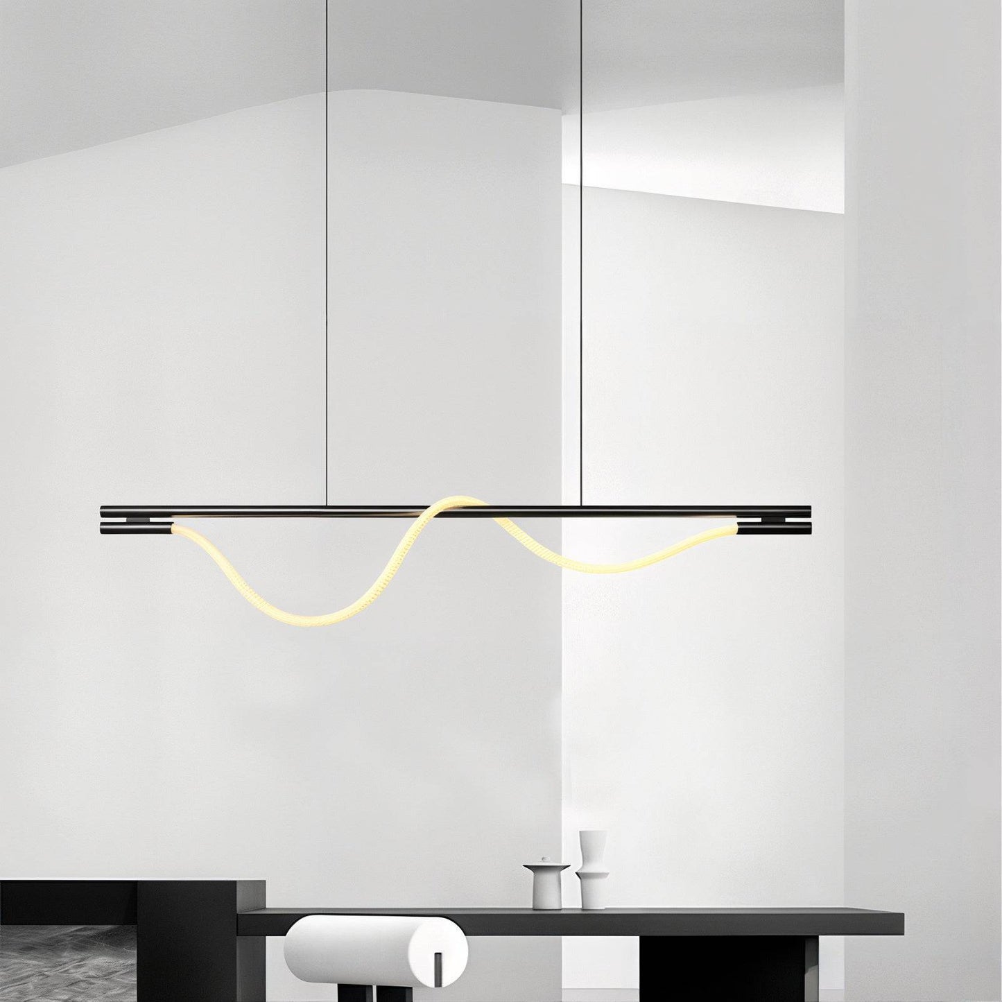 Modern Minimalist Wave Pendant Light - Modefinity