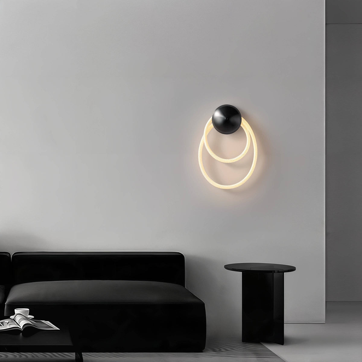 Loop Light Fixture Modern Rope Loop LED Wall Light
