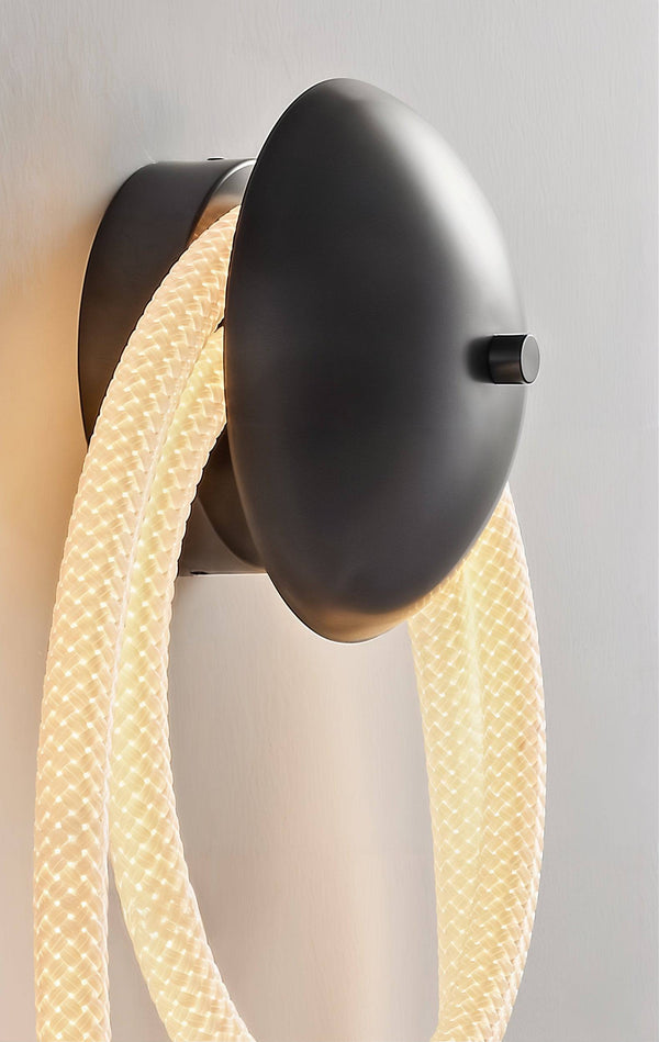 Modern Rope Loop LED Wall Light | ModefinityModern Rope Loop LED Wall Light