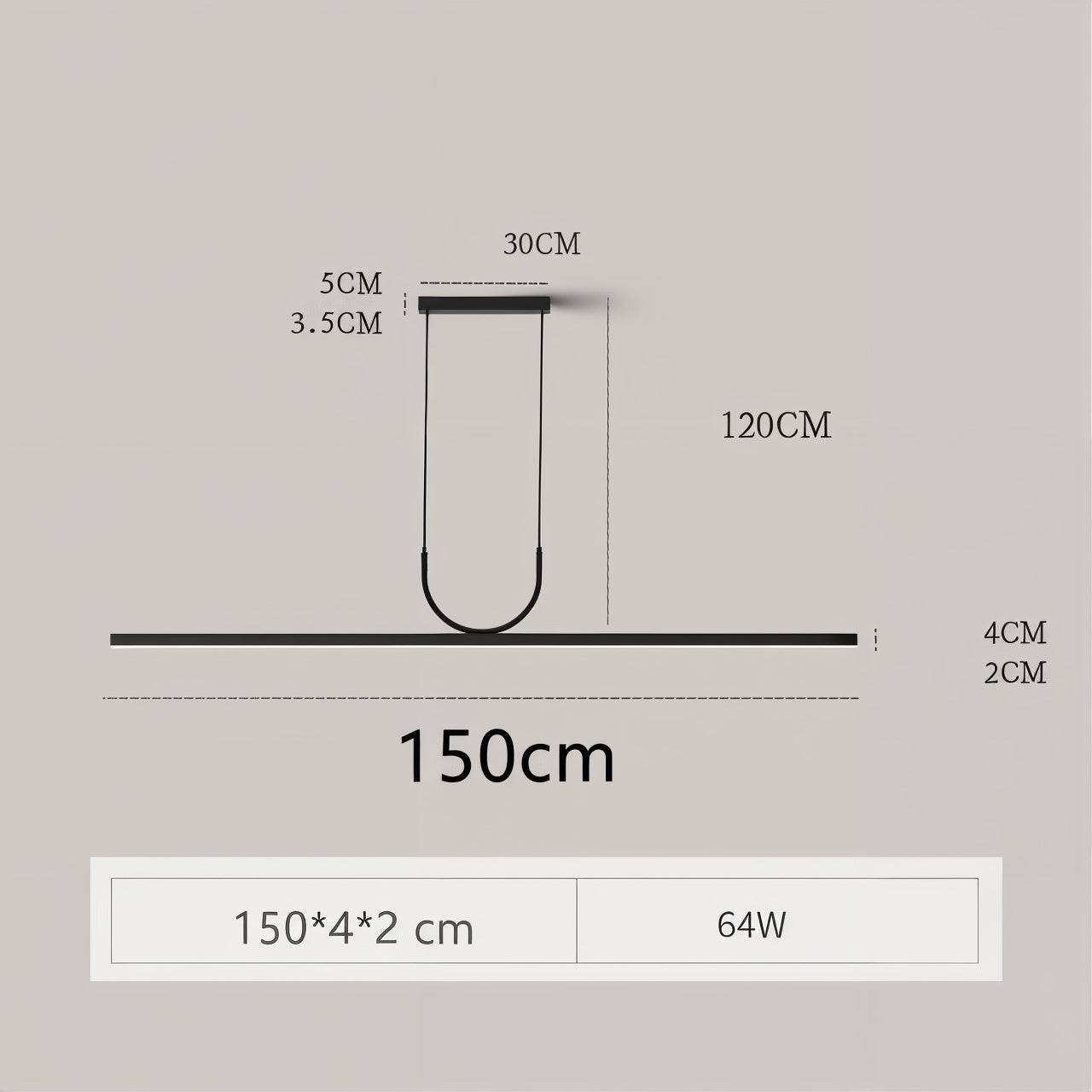 Modern Simple LED Ceiling Chandelier - Modefinity