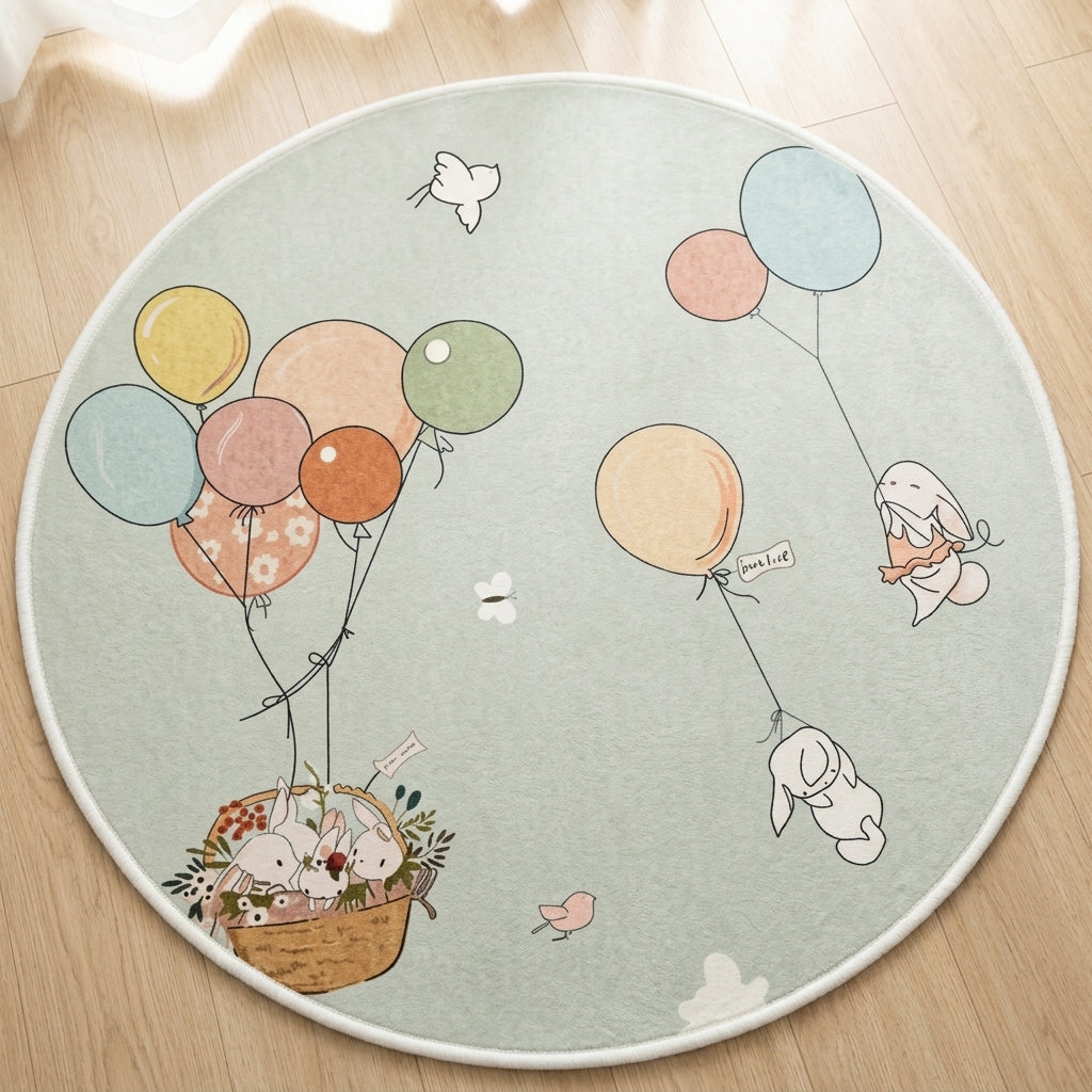 Round Nursery Rugs – Soft & Stylish Playmats for Kids