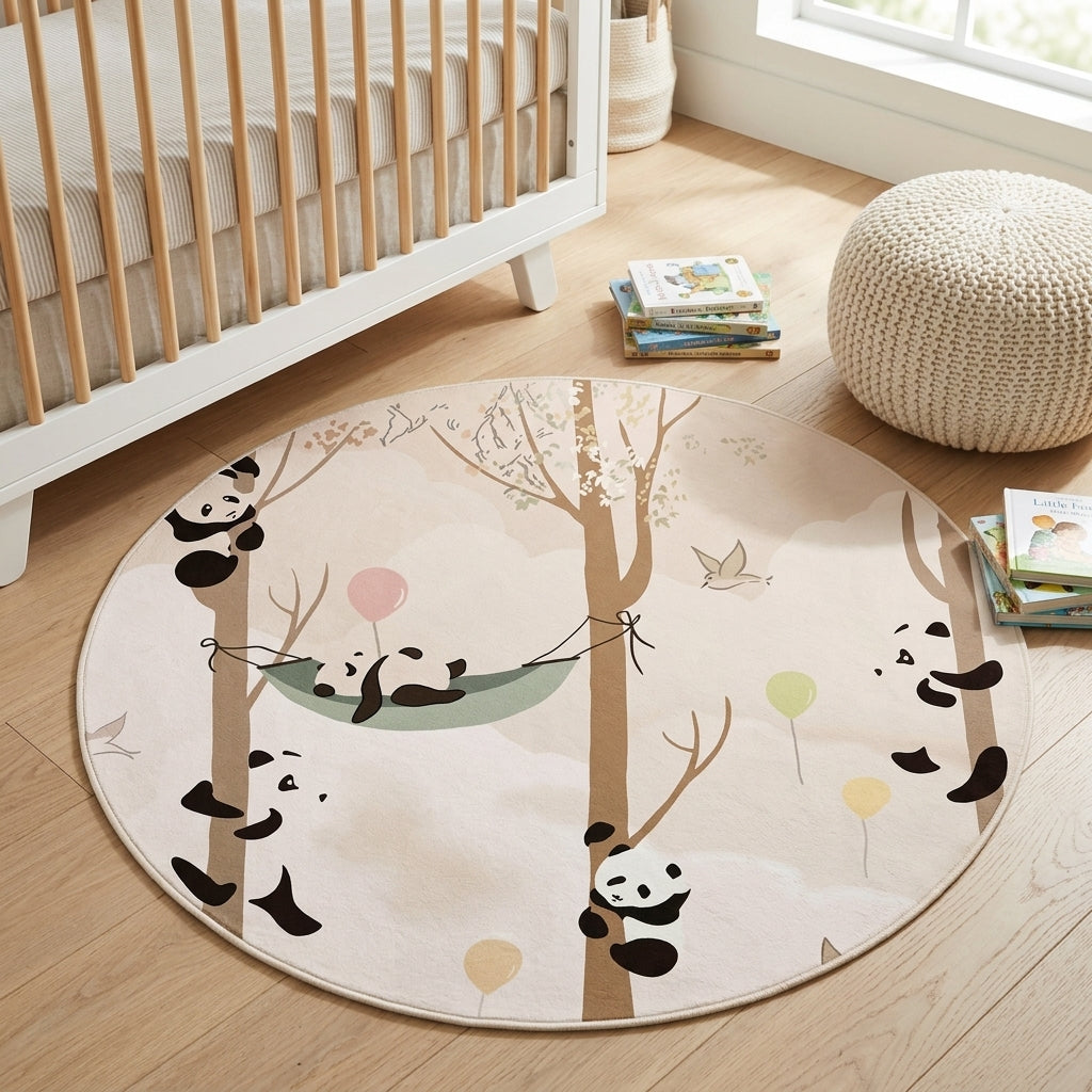 Round Nursery Rugs – Soft & Stylish Playmats for Kids