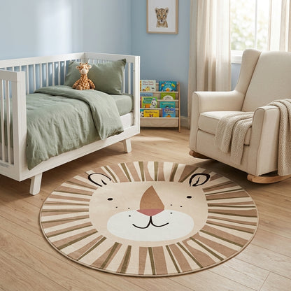 Round Nursery Rugs – Soft & Stylish Playmats for Kids