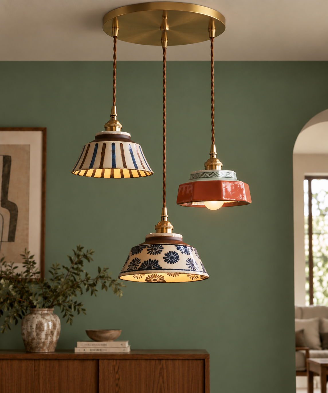 Kyoto Handcrafted Ceramic Pendant Light