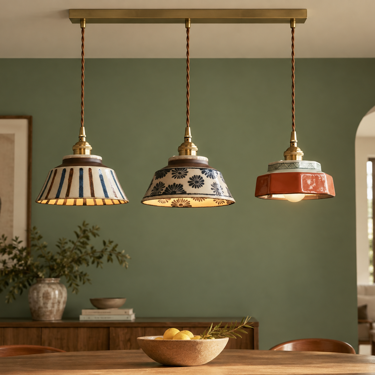 Kyoto Handcrafted Ceramic Pendant Light