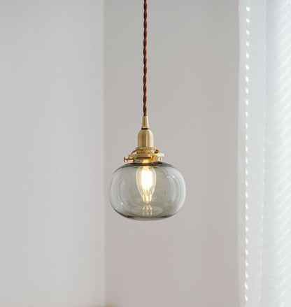 Ribbed Globe Glass Pendant Light - 228GPL - Modefinity