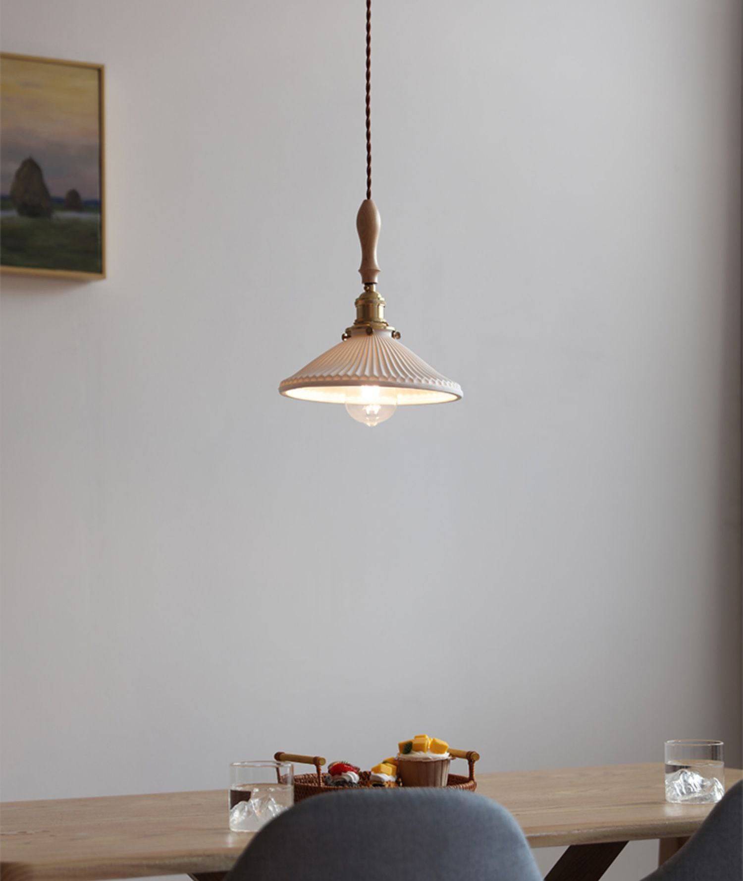 Pyramid Shape Ceramic Pendant Light - 207CPL - Modefinity