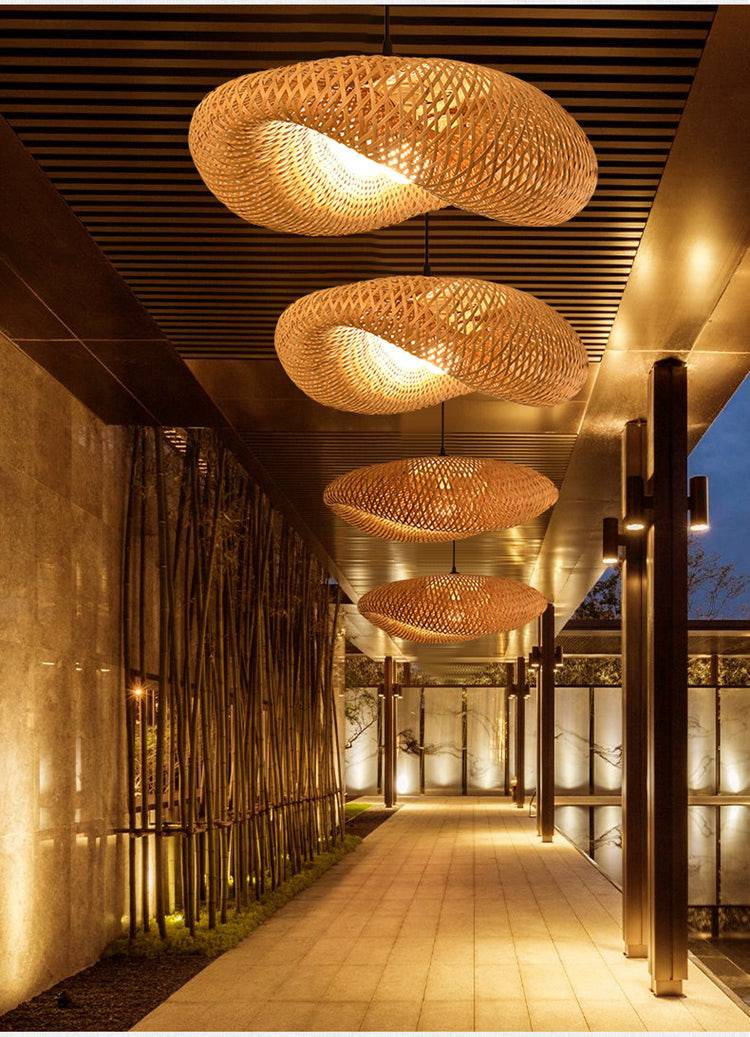 Rattan Wicker Pendant Light - Modefinity