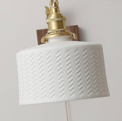 Retro Brass Wall Sconce with Fluted Glass Shade - 128WL - Modefinity