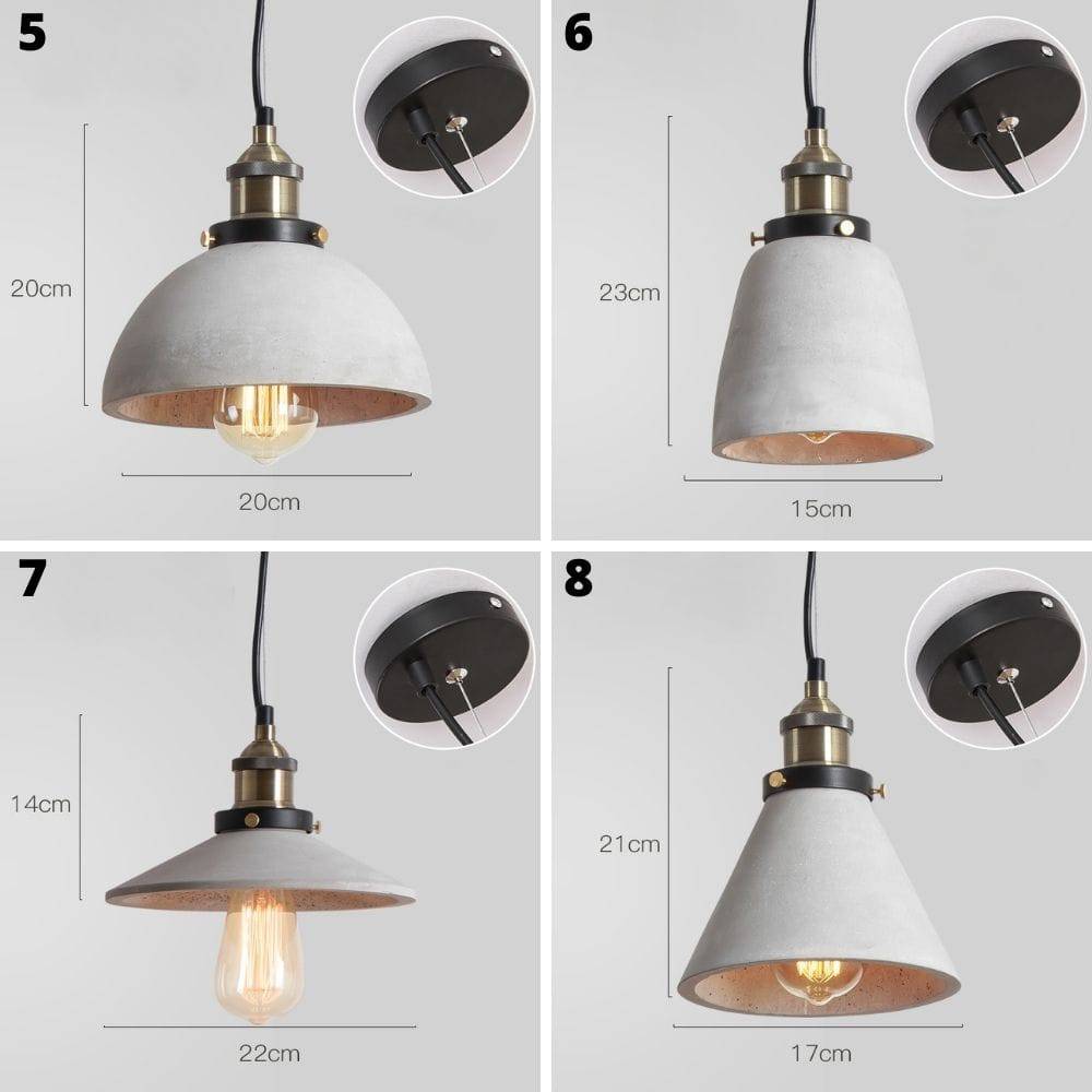 Retro Cement Pendant Light - 112CM - Modefinity