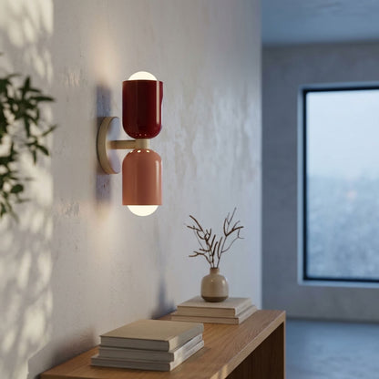Pippa Colorful Glass Double Wall Sconce
