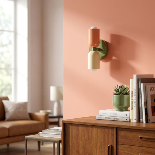 Pippa Colorful Glass Double Wall Sconce
