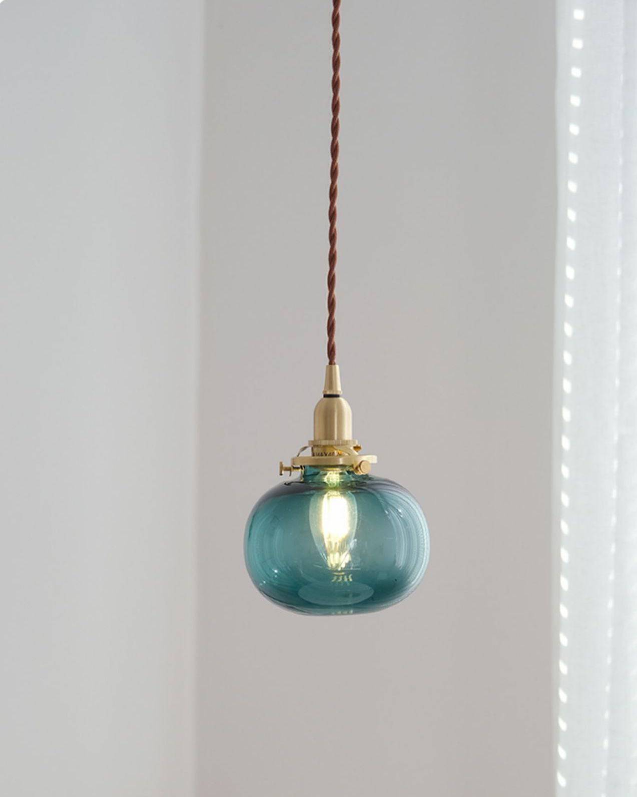 Ribbed Globe Glass Pendant Light - 228GPL - Modefinity