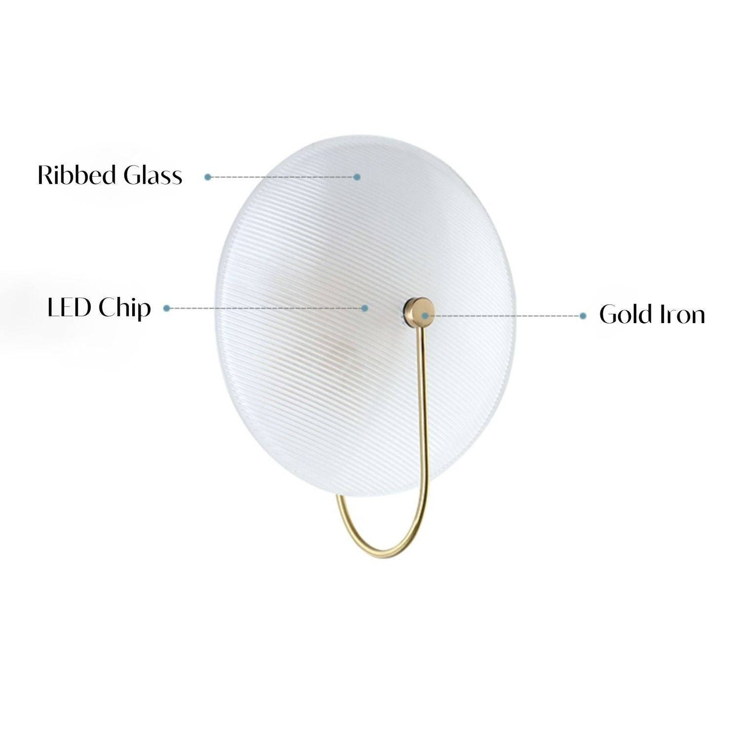 Round Glass Wall Light - 202GWL - Modefinity