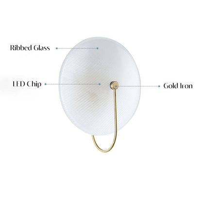 Round Glass Wall Light - 202GWL - Modefinity