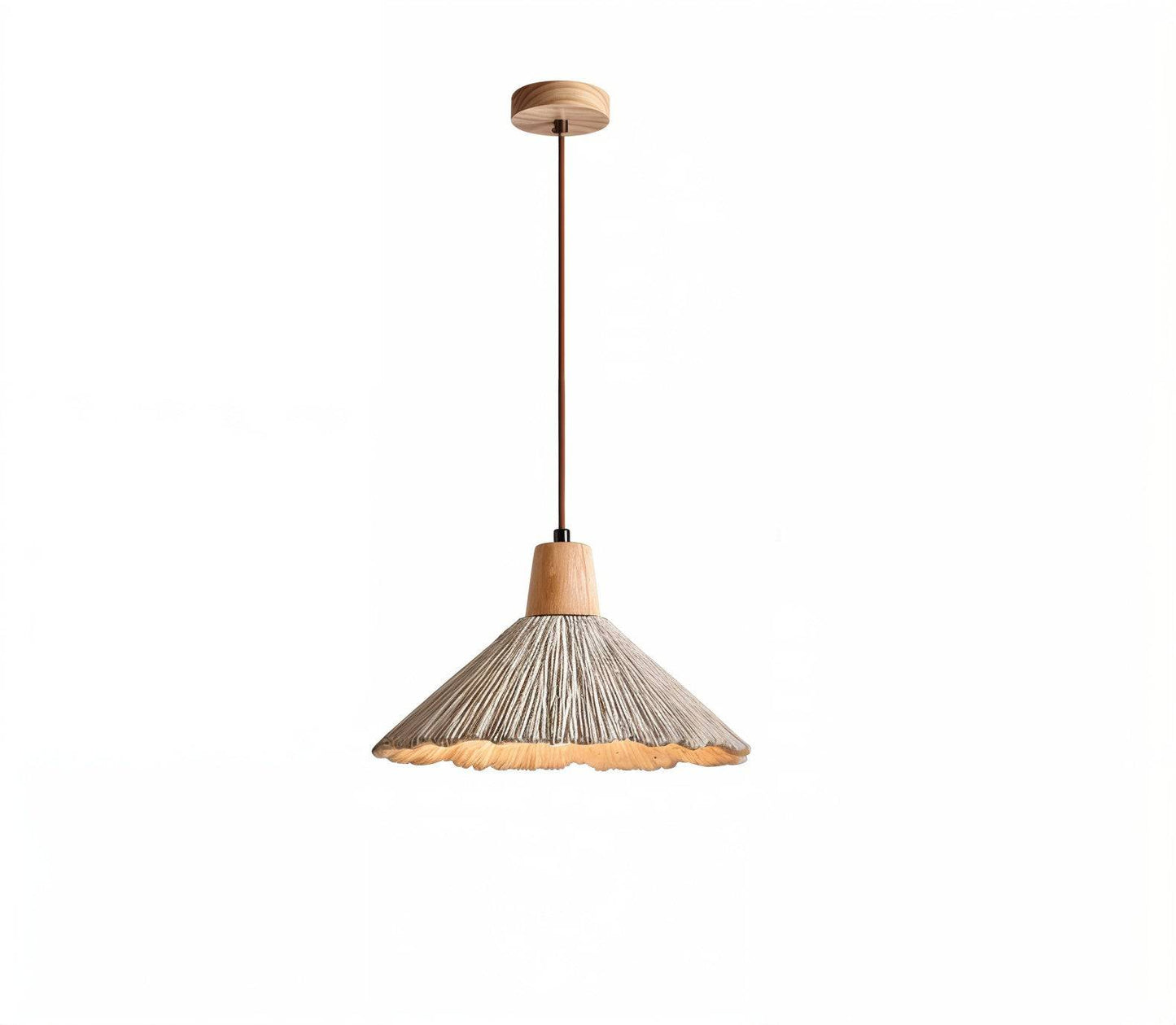 Rustic Cement Pendant Light - Industrial Elegance - Modefinity