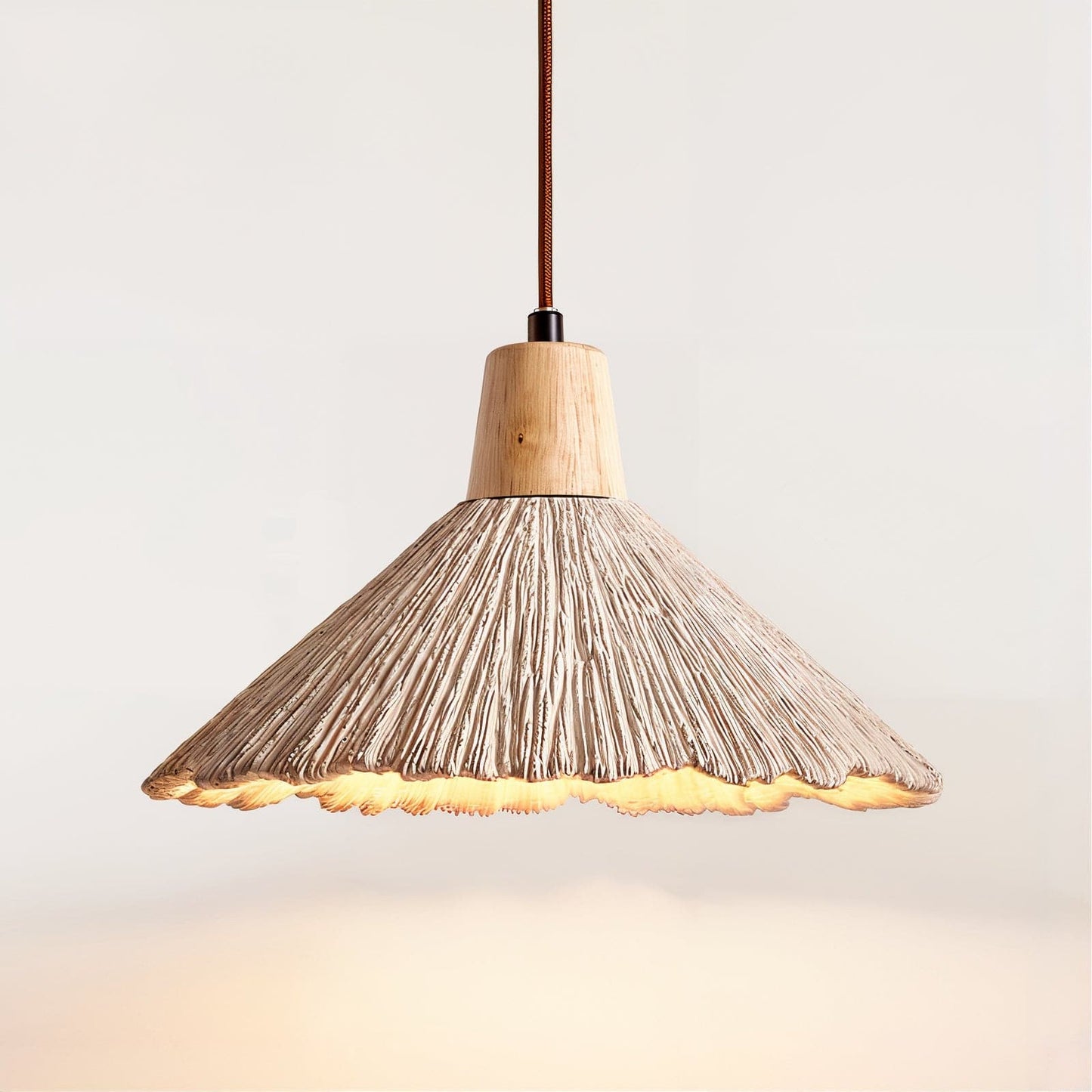 Rustic Cement Pendant Light - Industrial Elegance - Modefinity