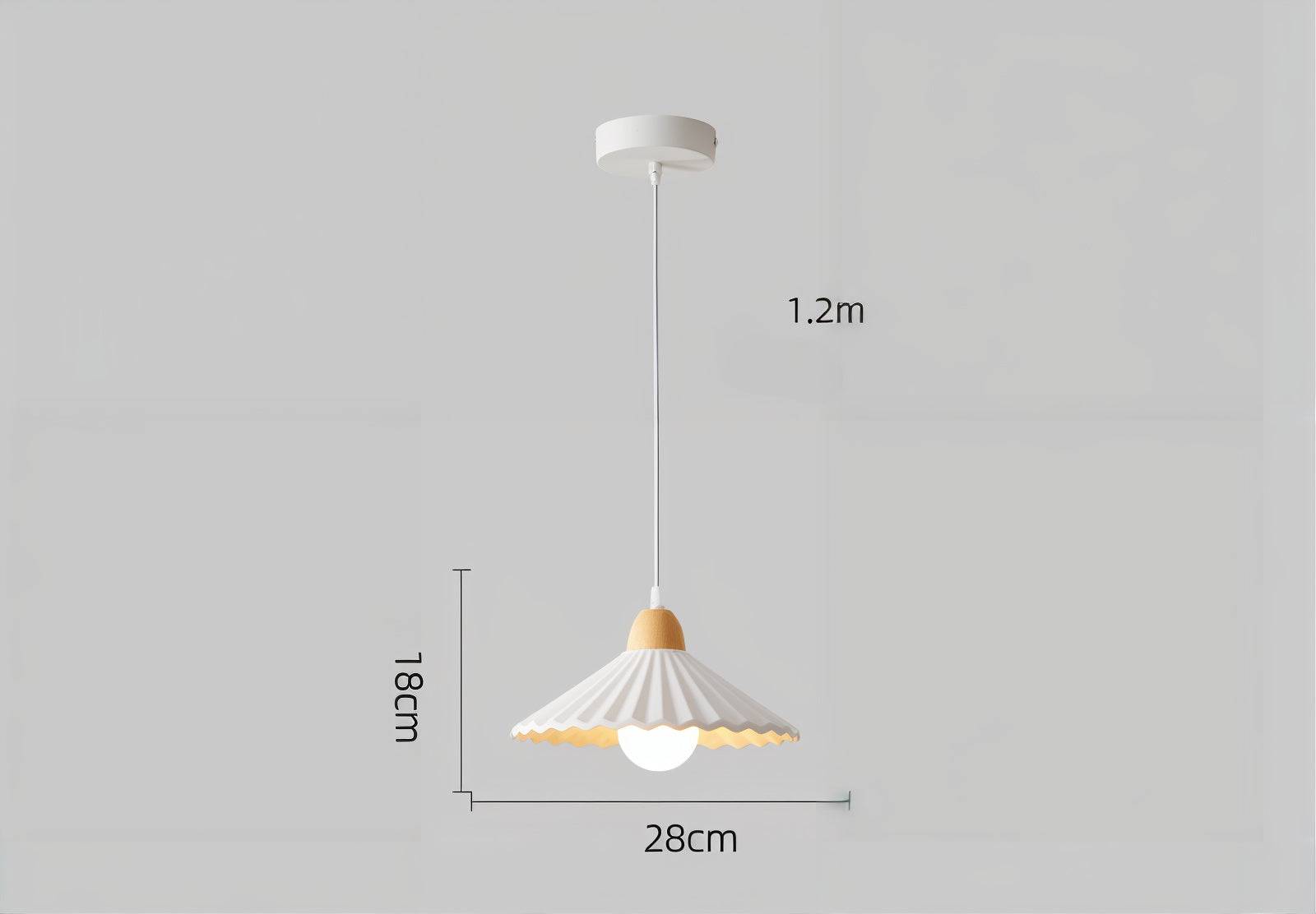 Scalloped Edge Pendant Light - Contemporary Charm - Modefinity