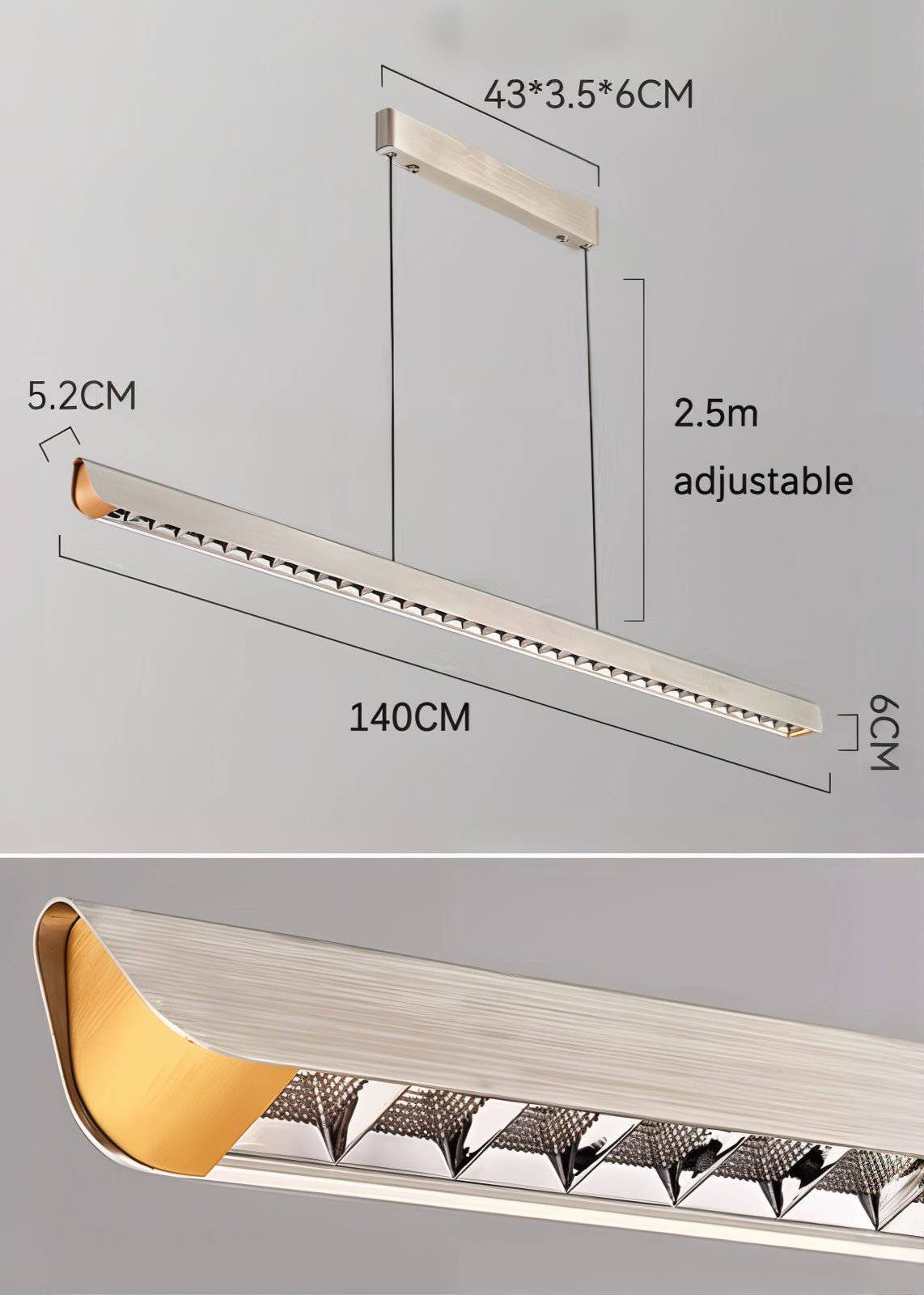 Sleek LED Linear Light Fixture - Modefinity