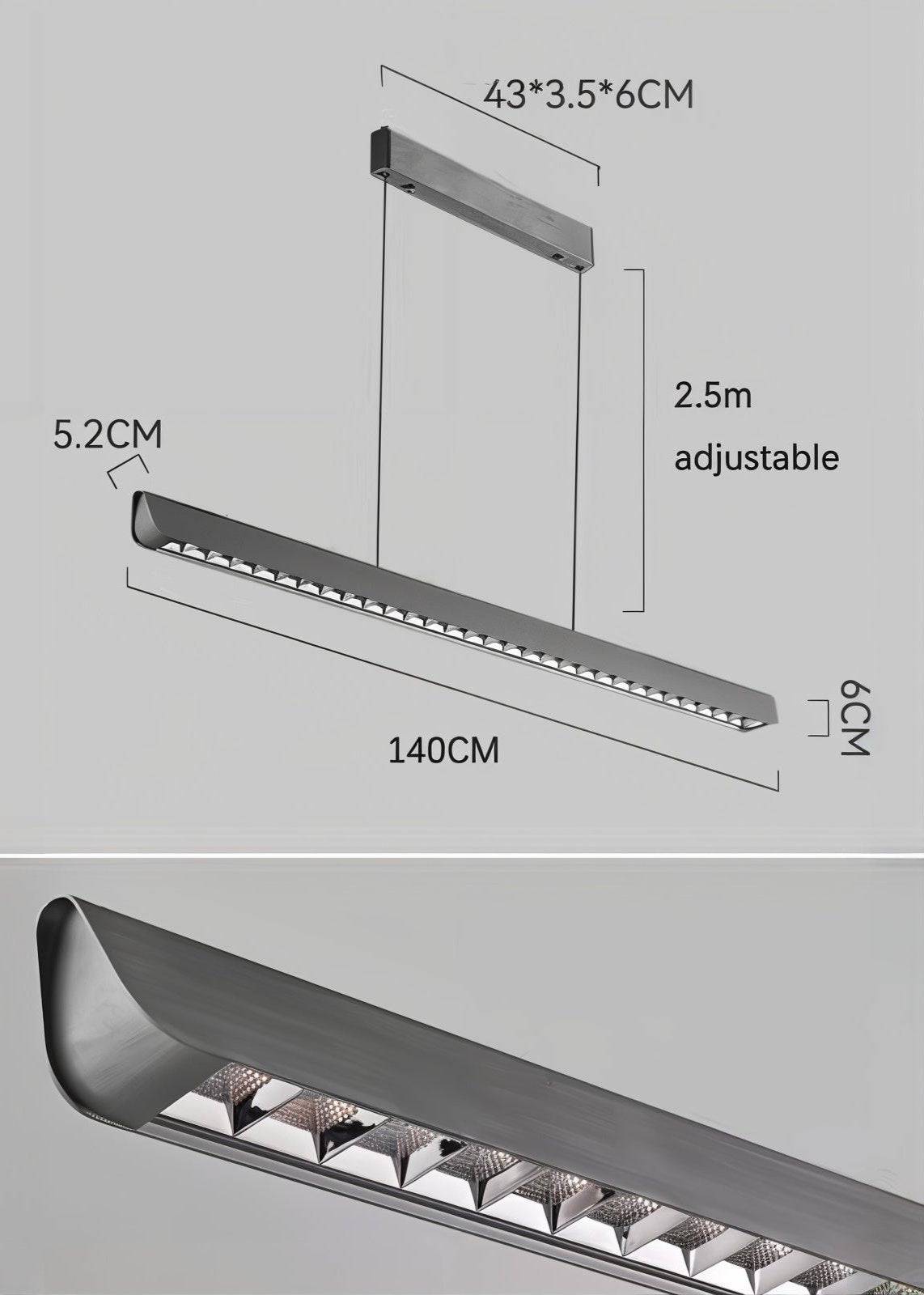 Sleek LED Linear Light Fixture - Modefinity