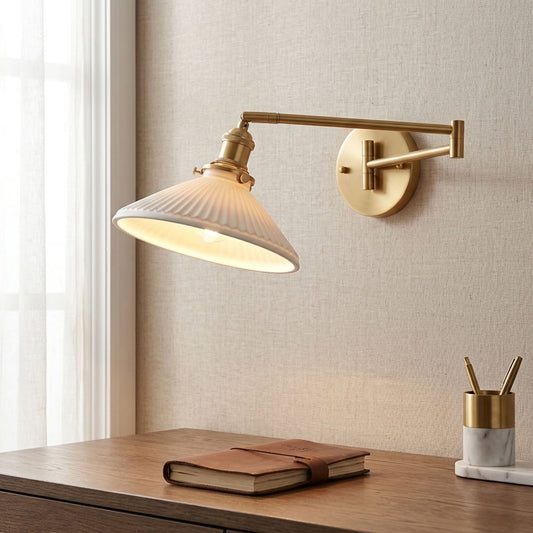 Keramikschwung Arm Wall Light - 206sal