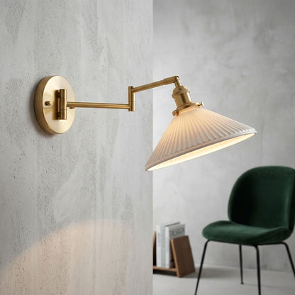 Elowen Ceramic Swing Arm Wall Sconce