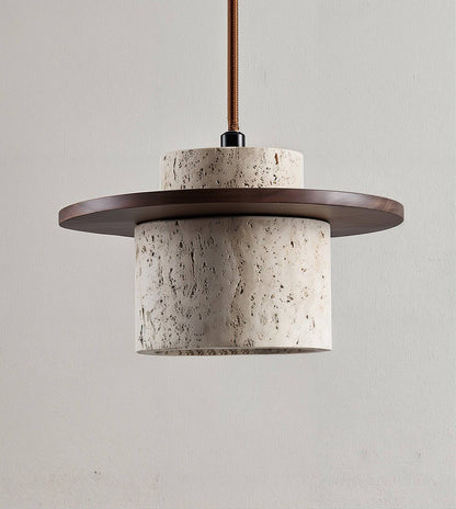 Textured Stone Pendant Light - Modern Rustic - Modefinity