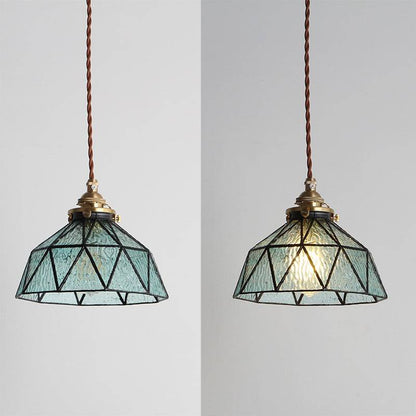 Tiffany Faux Stained Glass Pendant Light - 221GPL - Modefinity