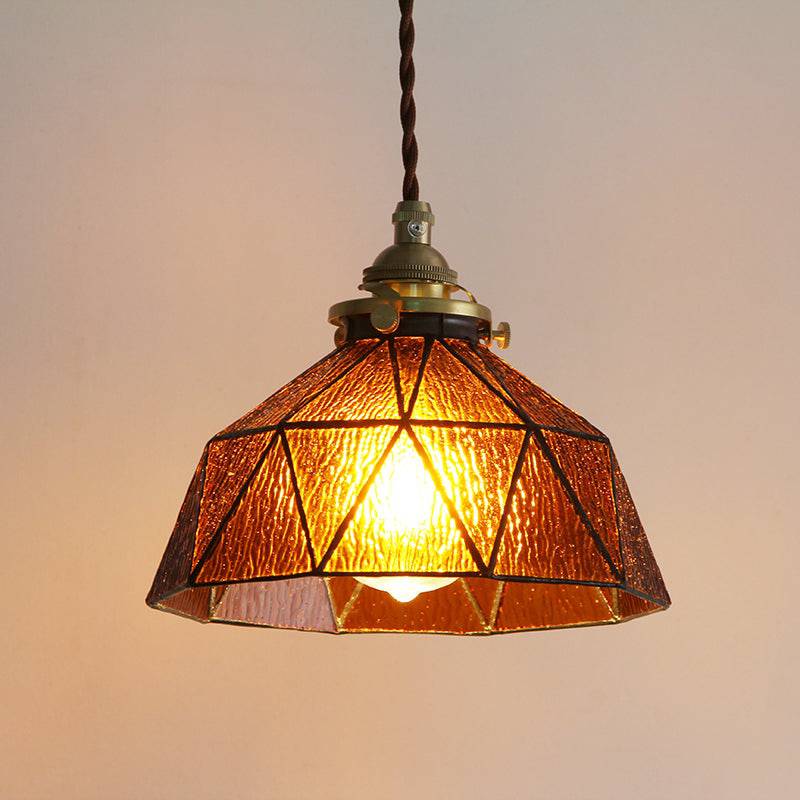 Tiffany Faux Stained Glass Pendant Light - 221GPL - Modefinity